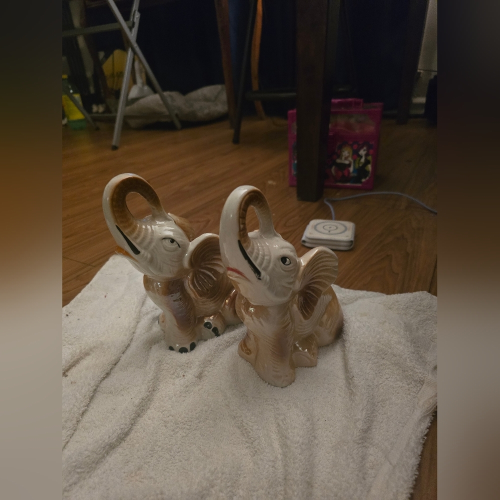 Ceramic Elephant Figurines